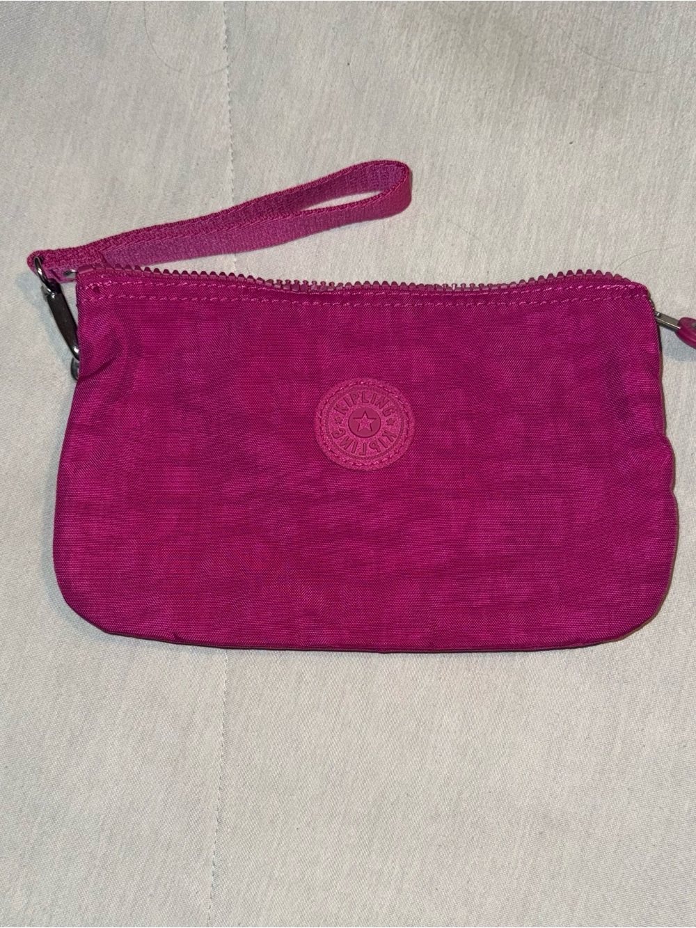 Kipling Magenta Wristlet Clutch